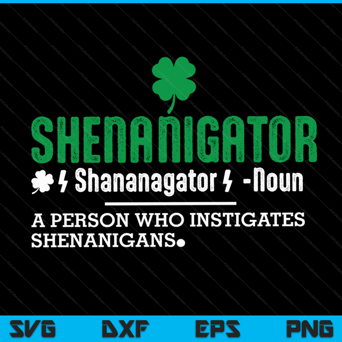 St Patricks Day shenanigator shenanigans outfit SVG cut file