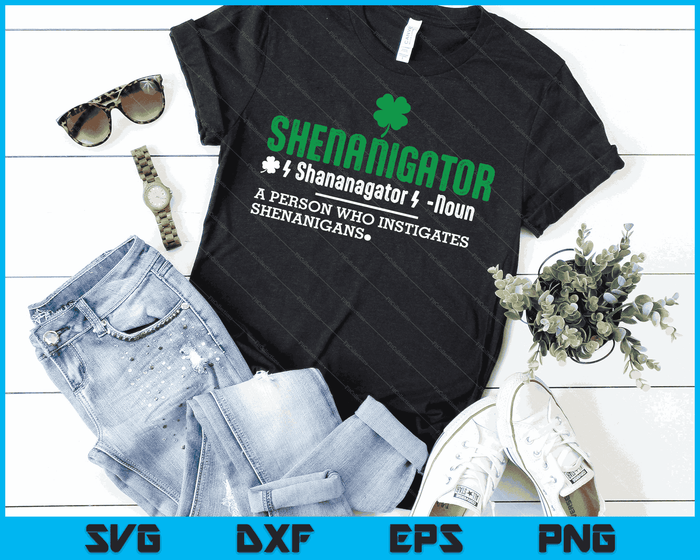 Grappige St Patricks Day Shenanigator Shenanigans Outfit SVG PNG digitale afdrukbare bestanden