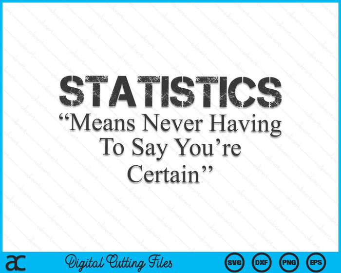 Grappige statistieken definitie grappige statisticus uitspraken gegevens SVG PNG digitale snijbestanden