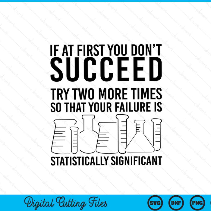 Statistics science pun for chemistry SVG cut file