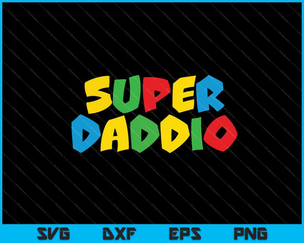 Divertido Super Papá SVG PNG Cortando archivos imprimibles