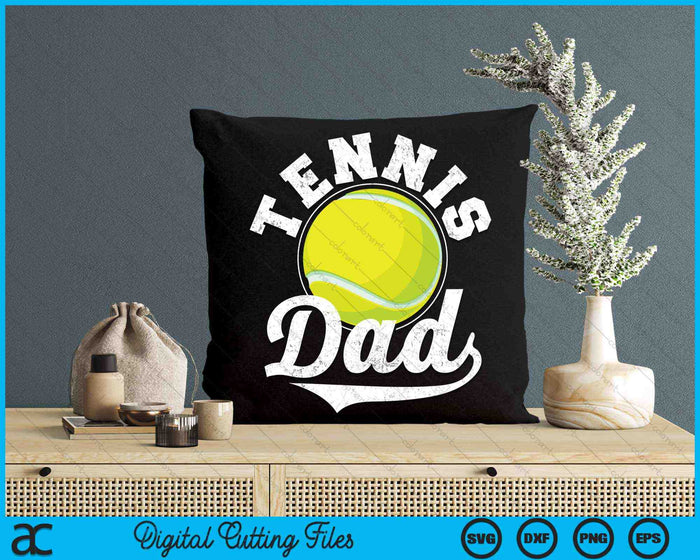 Grappige Tennis Papa Tennis Sport SVG PNG Digitale Snijbestanden