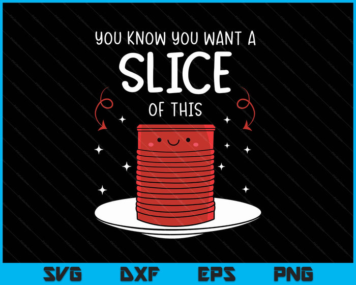 Funny Thanksgiving Canned Cranberry Sauce SVG PNG Digital Printable Files