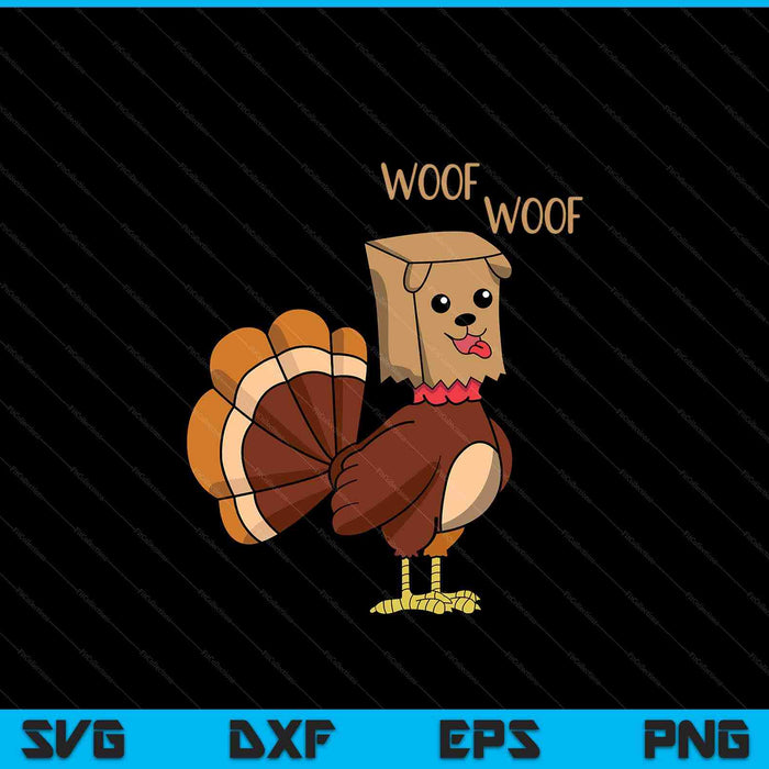 Thanksgiving turkey dog SVG cut file