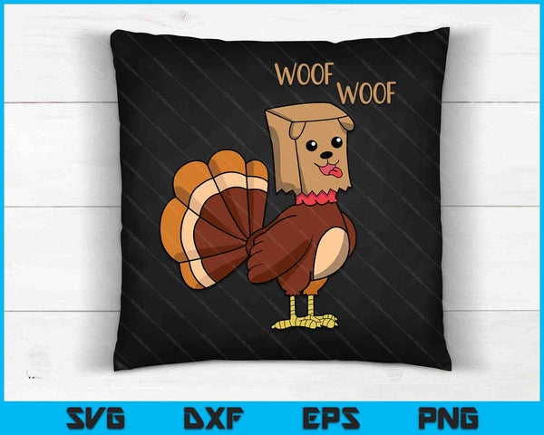 Funny Thanksgiving Turkey Dog SVG PNG Digital Cutting Files