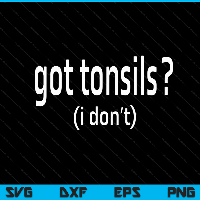 Tonsil surgery tonsillectomy tonsils removed SVG cut file