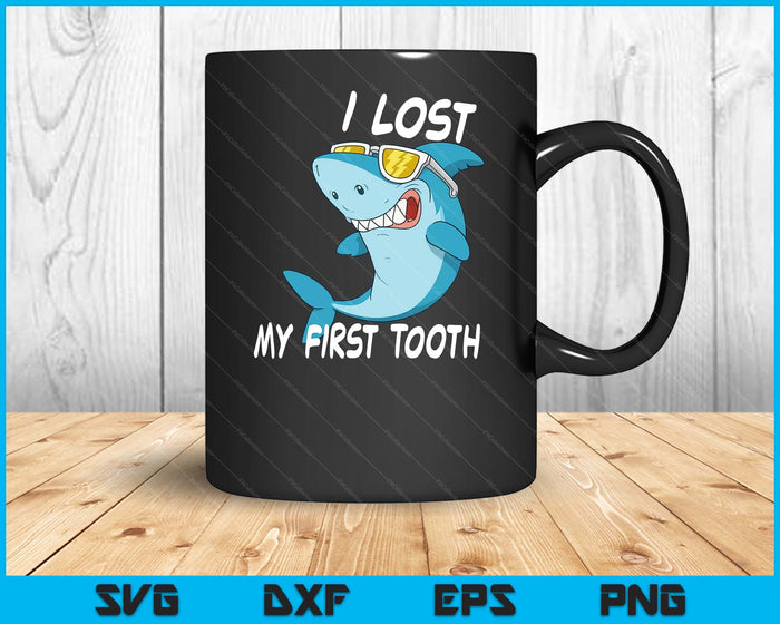 Funny Tooth Fairy Gifts Cute Shark I Lost My First Tooth SVG PNG Digital Printable Files