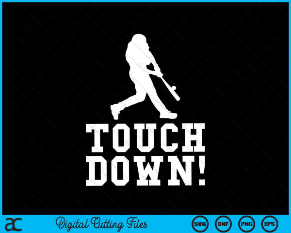 Funny Touchdown Baseball Football Sports SVG PNG Digital Cutting Files