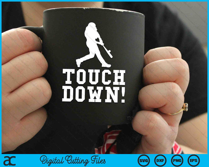 Funny Touchdown Baseball Football Sports SVG PNG Digital Cutting Files