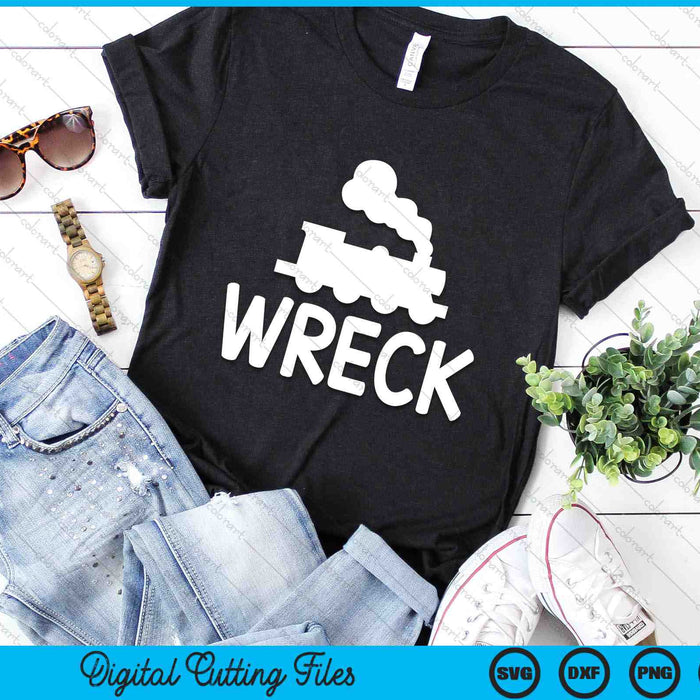 Funny Train Wreck Sarcastic Joke SVG PNG Digital Cutting Files