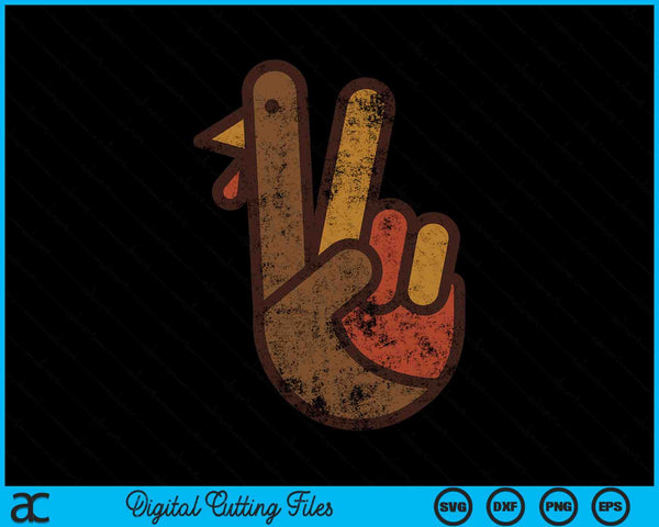 Turkey hand Thanksgiving SVG cut file