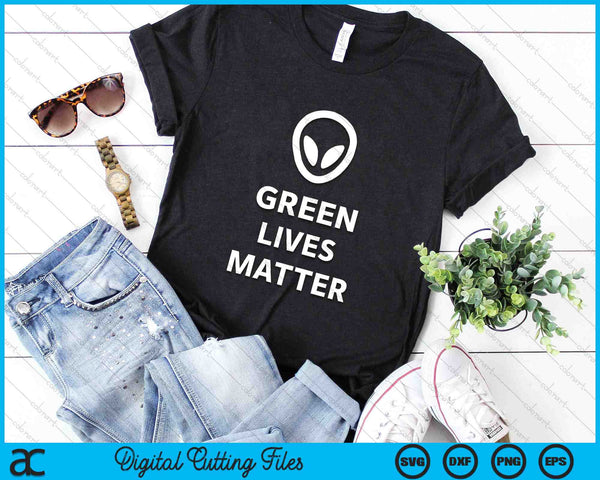 Grappige UFO Alien Green Lives Matter SVG PNG digitale afdrukbare bestanden