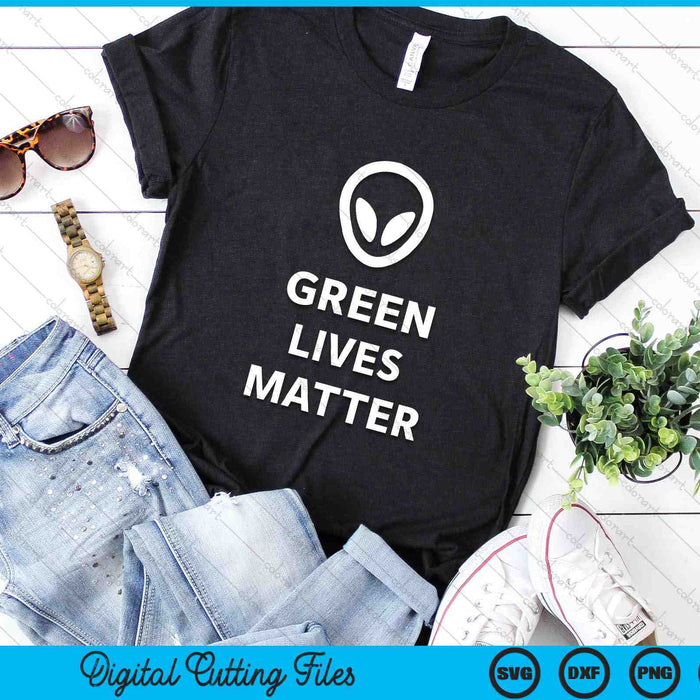 Grappige UFO Alien Green Lives Matter SVG PNG digitale afdrukbare bestanden