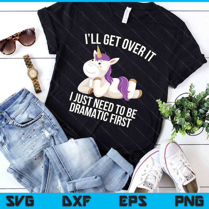 Funny Unicorn Lover Gift  Cute Drama Queen SVG PNG Digital Printable Files