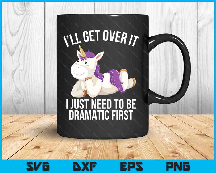 Funny Unicorn Lover Gift  Cute Drama Queen SVG PNG Digital Printable Files
