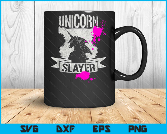 Funny Unicorn Slayer Rainbow SVG PNG Digital Printable Files