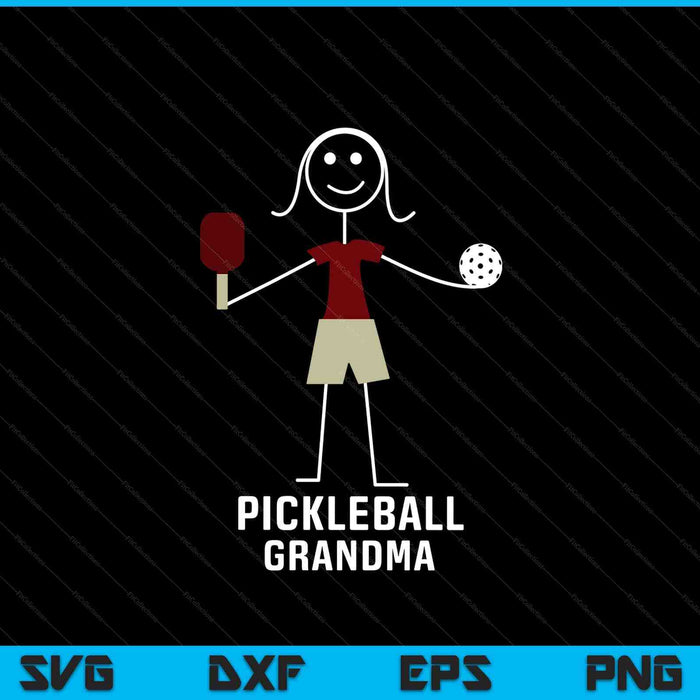 Womens pickleball grandma pickleball SVG cut file
