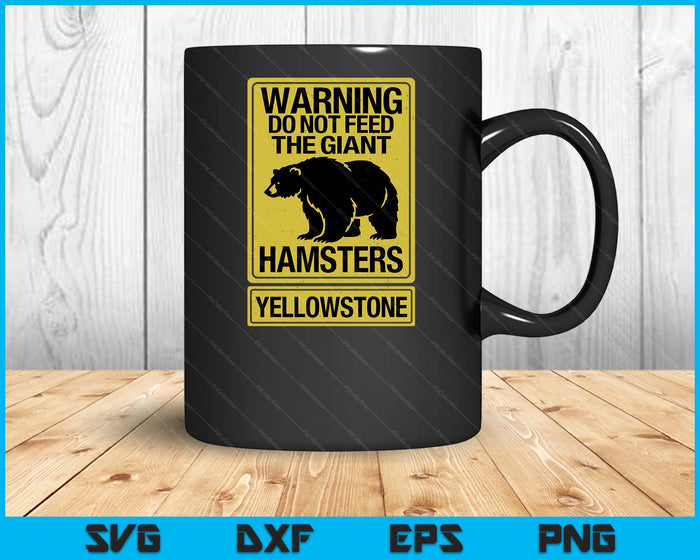 Funny Yellowstone National Park Grizzly Brown Bear Souvenir SVG PNG Digital Printable Files