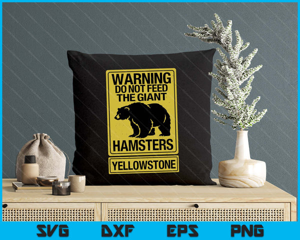 Funny Yellowstone National Park Grizzly Brown Bear Souvenir SVG PNG Digital Printable Files