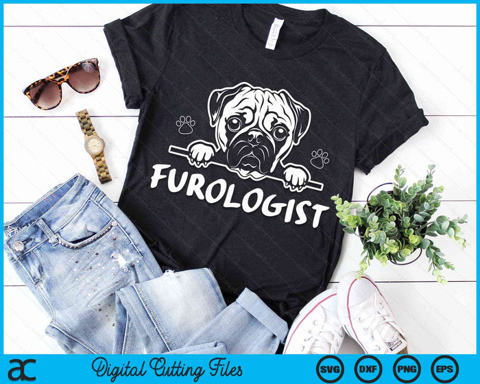 Furologist Funny Puppy Stylist Cute Dog Groomer SVG PNG Digital Cutting Files