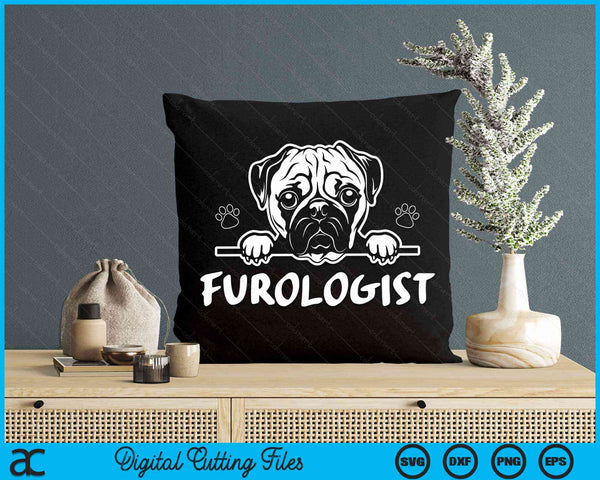 Furologist Funny Puppy Stylist Cute Dog Groomer SVG PNG Digital Cutting Files