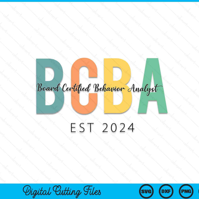 Analista de comportamiento futuro BCBA en curso Capacitación Est 2024 SVG PNG Archivos de corte digital
