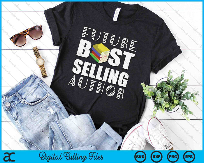 Future Author Funny Book Worm Writer SVG PNG Digital Printable Files