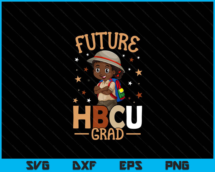 Future HBCU Graduate Afro Black Boy College Graduation SVG PNG Cutting Files