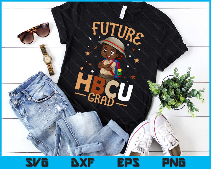 Future HBCU Graduate Afro Black Boy College Graduation SVG PNG Cutting Files