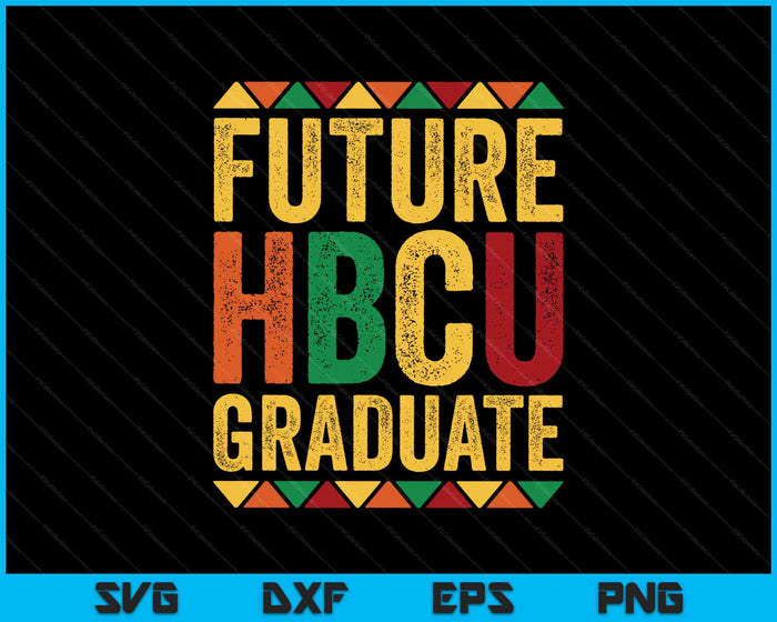 Futuro graduado de HBCU Histórico Black College Alumni SVG PNG Cortando archivos imprimibles