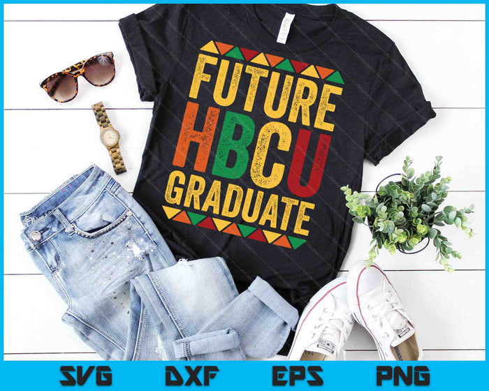 Futuro graduado de HBCU Histórico Black College Alumni SVG PNG Cortando archivos imprimibles