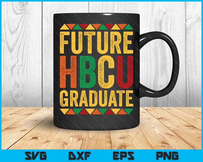 Futuro graduado de HBCU Histórico Black College Alumni SVG PNG Cortando archivos imprimibles