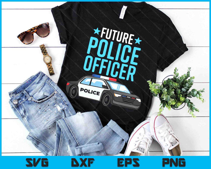 Future Police Officer Policeman Cop Boys Kids Toddler SVG PNG Digital Printable Files