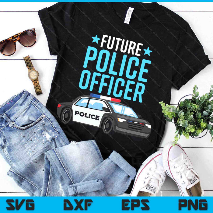 Future Police Officer Policeman Cop Boys Kids Toddler SVG PNG Digital Printable Files