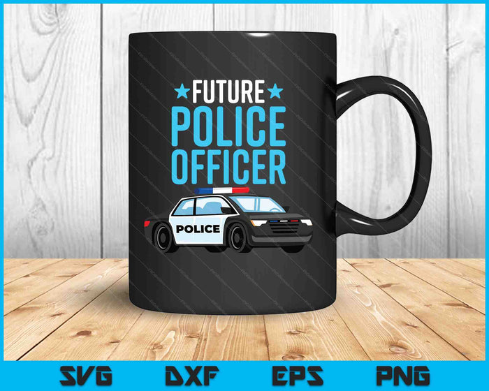 Future Police Officer Policeman Cop Boys Kids Toddler SVG PNG Digital Printable Files