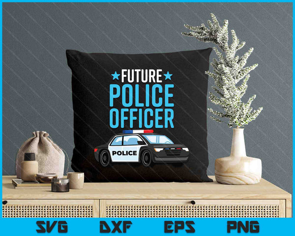 Future Police Officer Policeman Cop Boys Kids Toddler SVG PNG Digital Printable Files