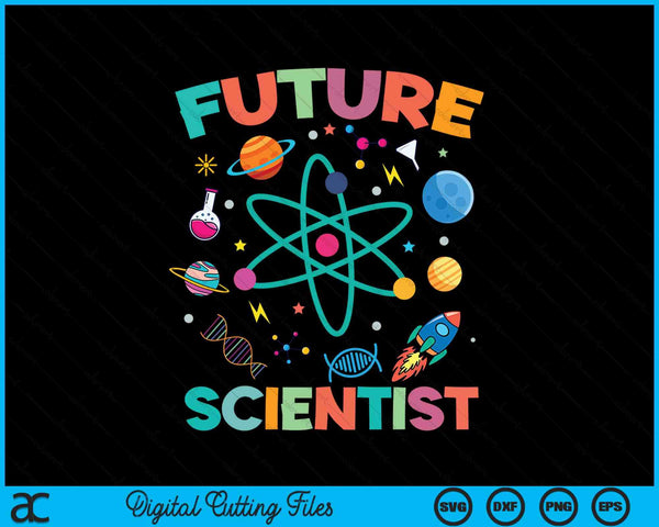 Future scientist STEM science fair scientist SVG cut file