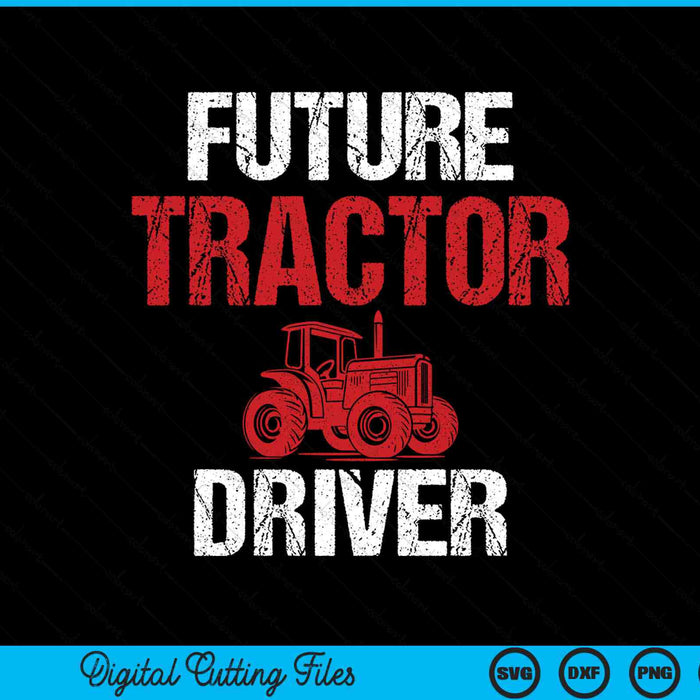 Future tractor driver SVG cut file