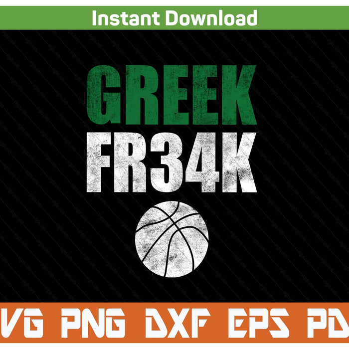Greek freak Milwaukee basketball championship SVG cut file