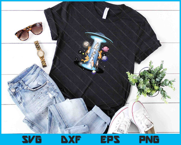 Galaxy Cat SVG PNG Cutting Printable Files - on a t-shirt