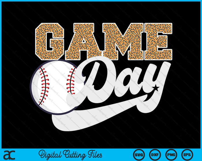 Baseball Game Day Vibes Baseball Coach Fan Player SVG PNG Digital Cutting Files