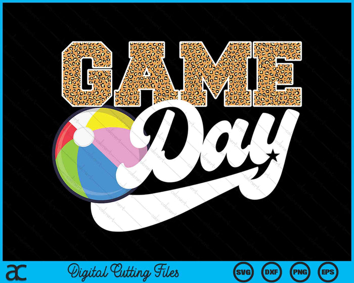 Beach Ball Game Day Vibes Beach Ball Coach Fan Player SVG PNG Digital Cutting Files