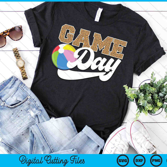 Beach Ball Game Day Vibes Beach Ball Coach Fan Player SVG PNG Digital Cutting Files