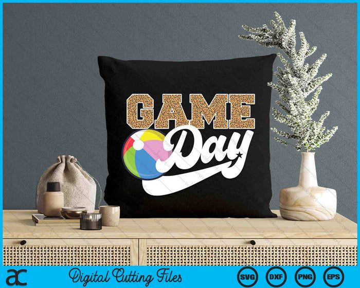 Beach Ball Game Day Vibes Beach Ball Coach Fan Player SVG PNG Digital Cutting Files