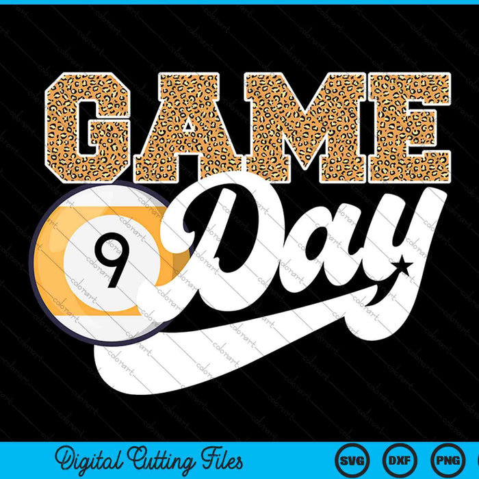 Poolball game day vibes poolball coach fan player SVG cut file