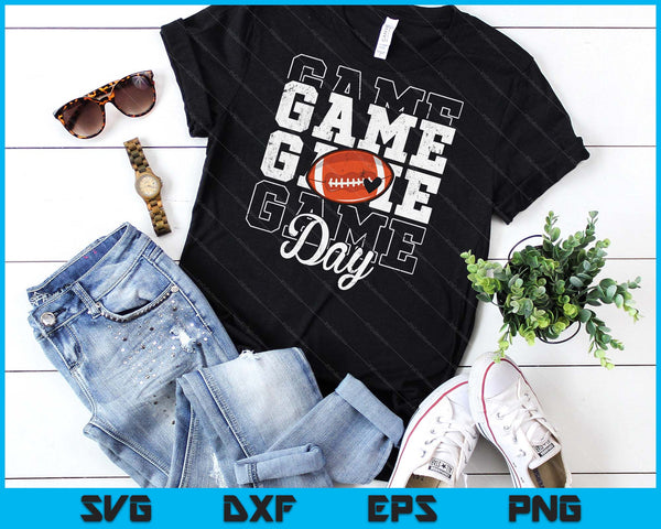 Game Day American Football Shirt For Youth Boy Girl SVG PNG Digital Cutting File