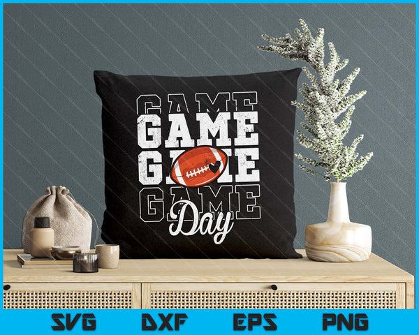 Game Day American Football Shirt For Youth Boy Girl SVG PNG Digital Cutting File