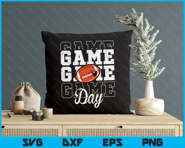 Game Day American Football Shirt For Youth Boy Girl SVG PNG Digital Cutting File