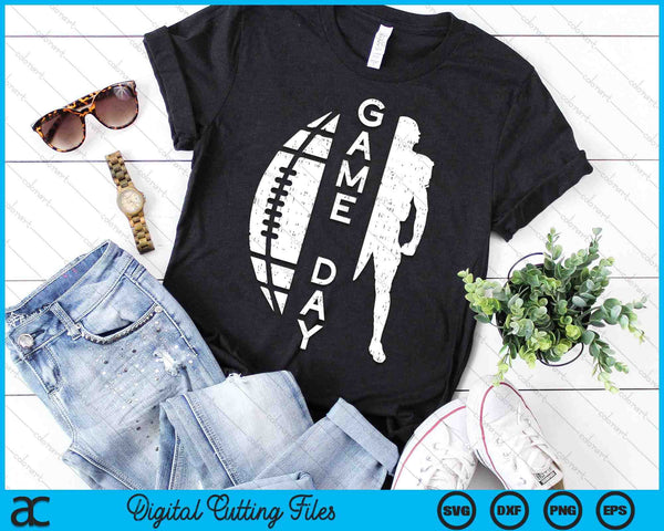 Game Day American Football Sports Player Men Women Kids SVG PNG Digital Printable Files