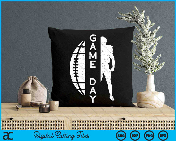 Game Day American Football Sports Player Men Women Kids SVG PNG Digital Printable Files